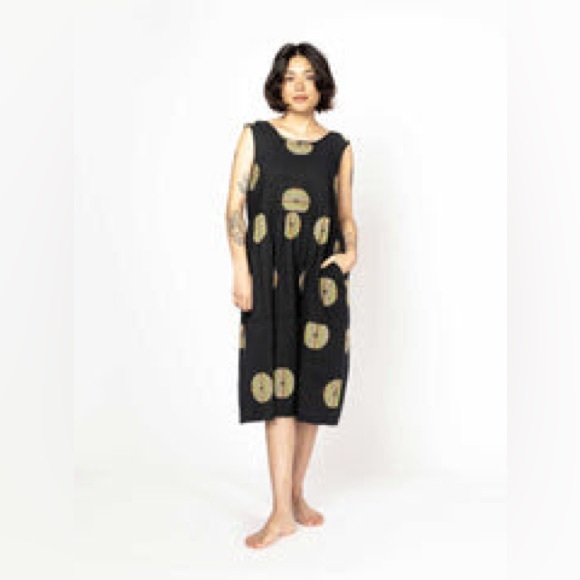 Ace & Jig Black Maxi Dress with Circular Pattern - Picture 3 of 5